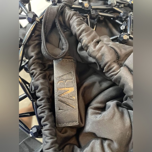 Zara beaded bag black bohemian - Picture 3 of 6